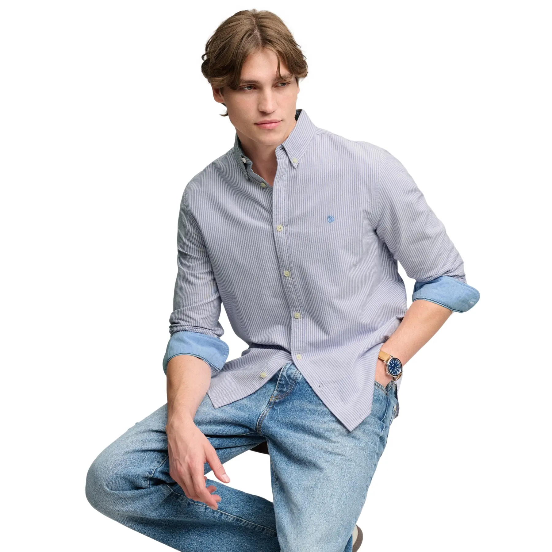 Chemise manches longues Superdry Preppy Oxford