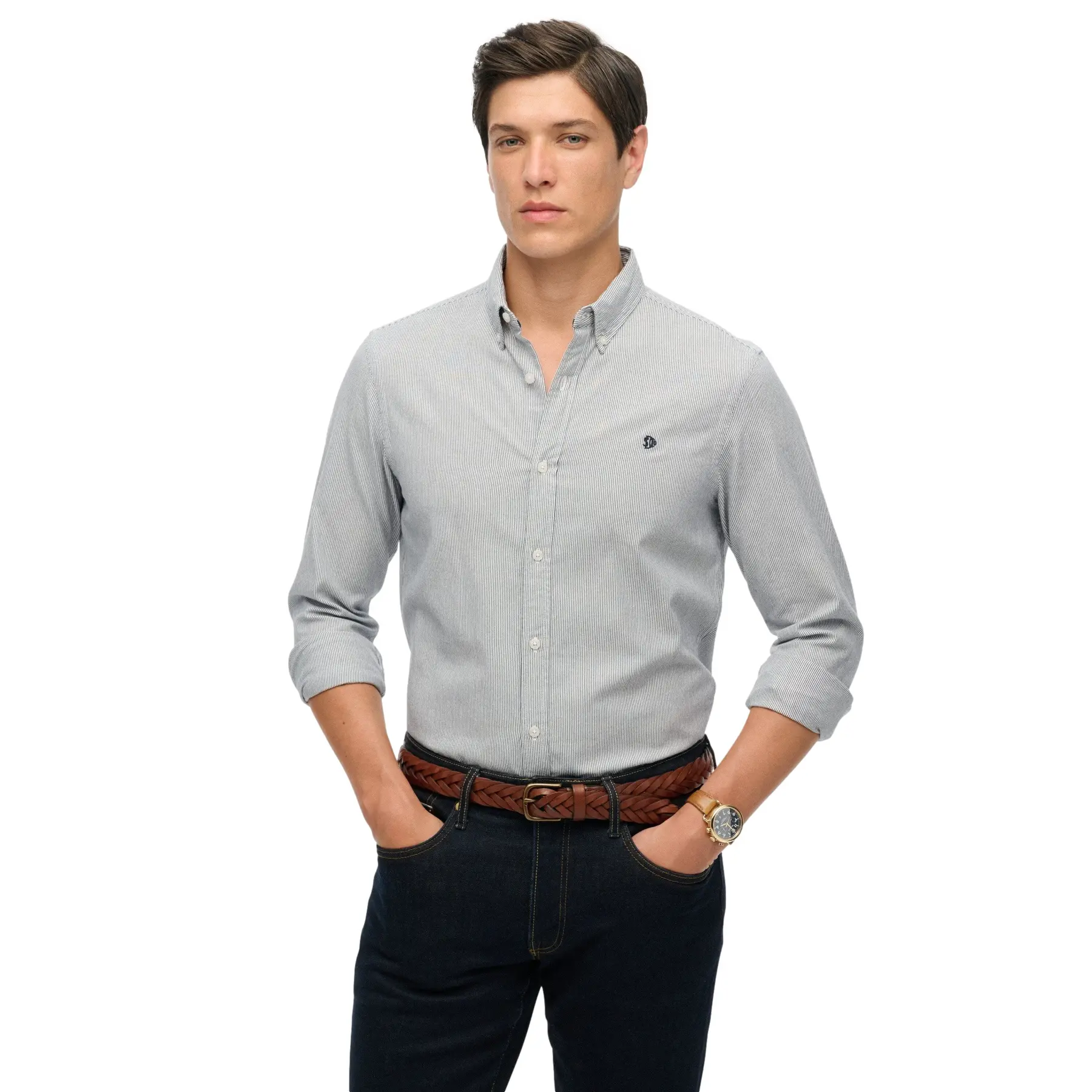 Chemise manches longues Superdry Oxford