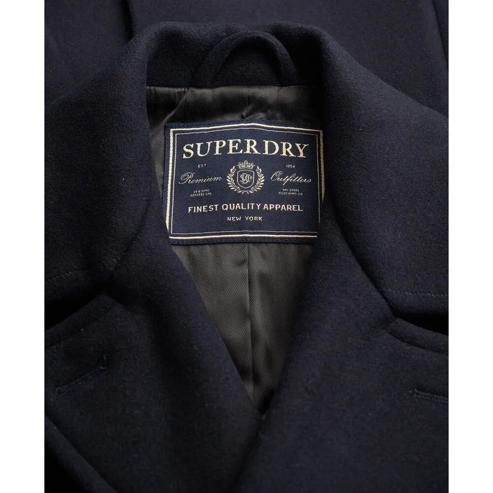 Manteau Superdry Le Merchant Store Manteau Pea Coat en mélange de laine EU
