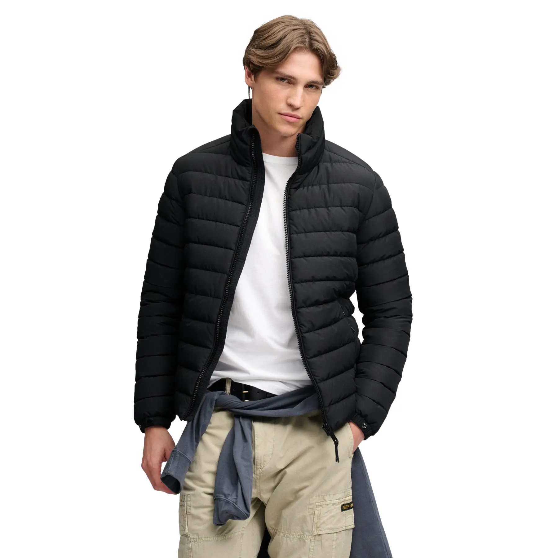 Superdry Uomo Noir Piumino Fuji