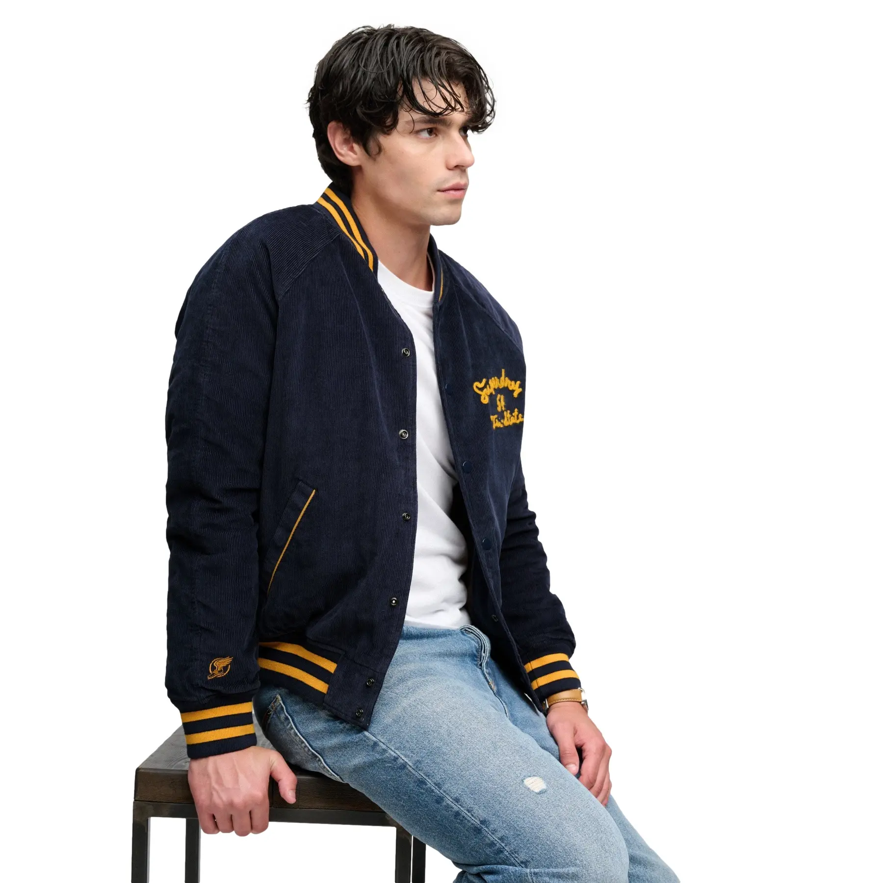 Corduroy Jas Superdry Varsity