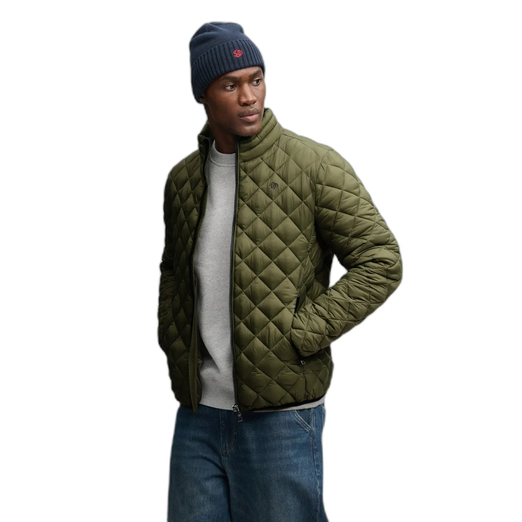 Superdry Homme Veste Fuji Diamond Quilt Coupe Ajustée - vue 2