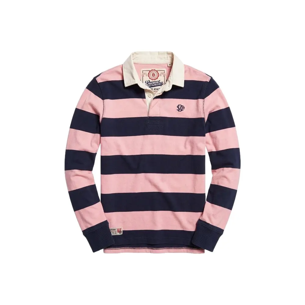 Langärmeliges Polo-Shirt Superdry Athletic Stripe Rugby