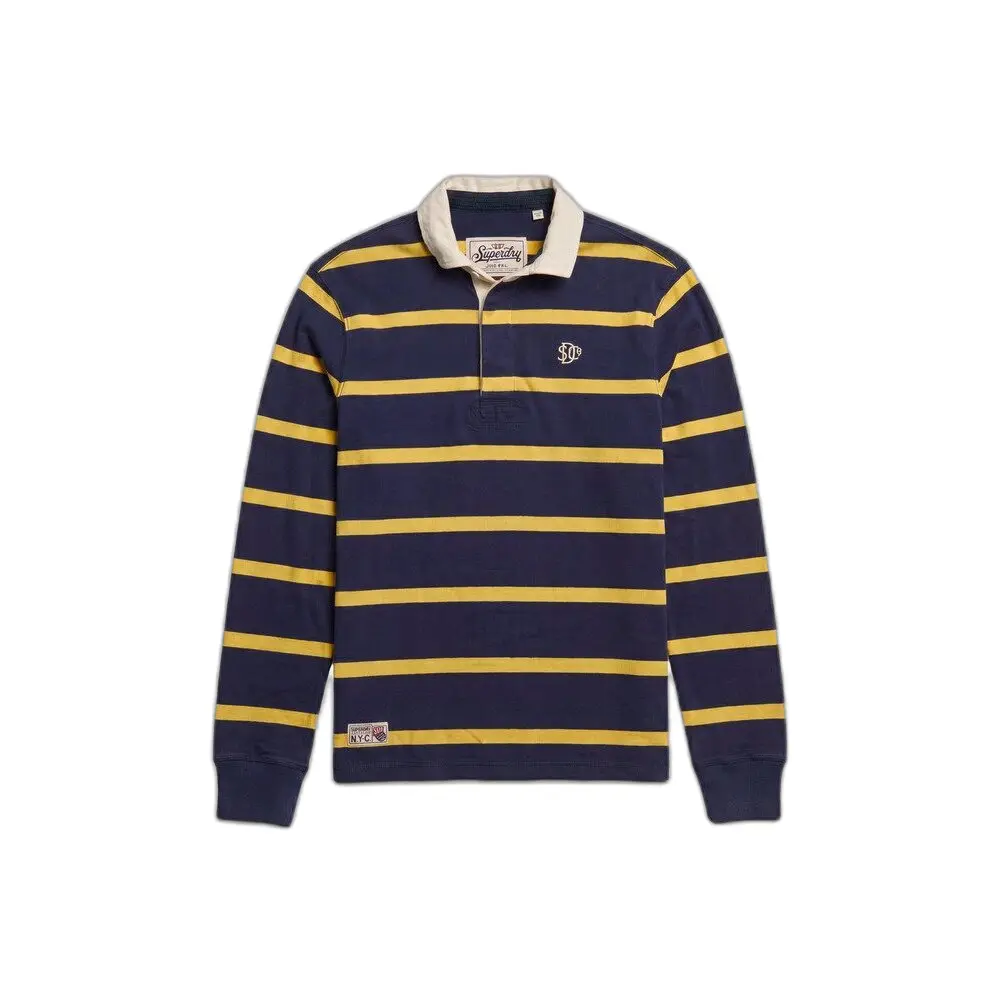 Superdry Homme Polo Rugby Athletic Stripe Coupe Décontractée - vue 2