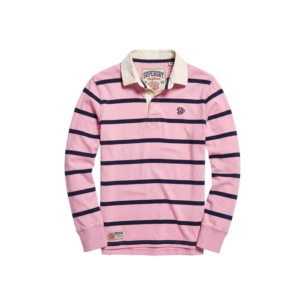 Langärmeliges Polo-Shirt Superdry Athletic Stripe Rugby