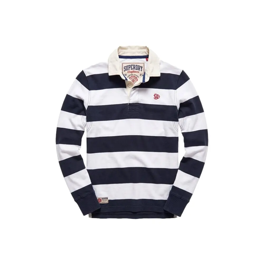 Superdry Homme Polo Rugby Athletic Stripe Coupe Décontractée - vue 2