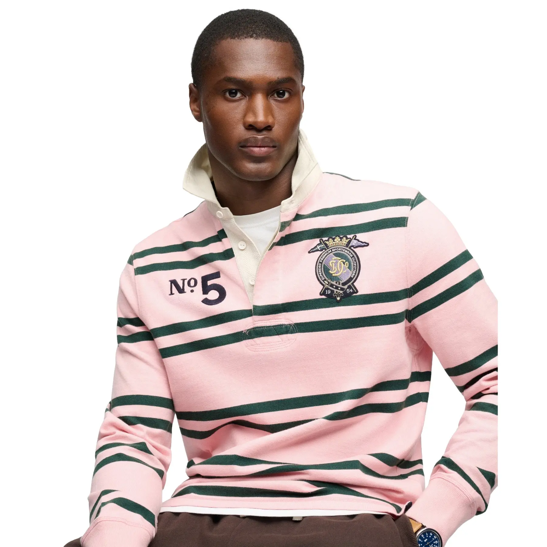 Polo a maniche lunghe  Double Emblem