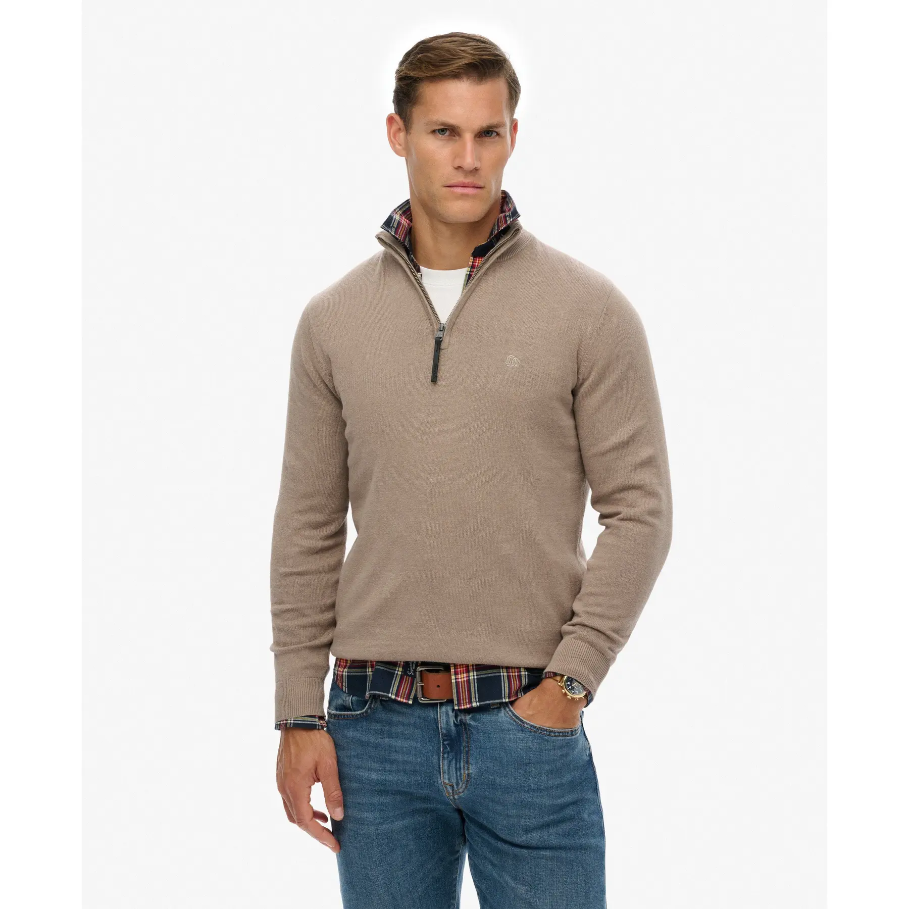 Pull à demi zip Superdry Essentials