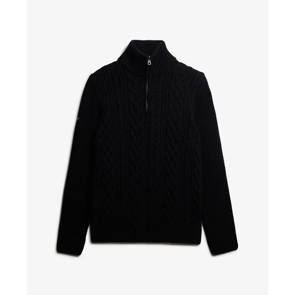 Sweat shirt Superdry Half Zip Pullover Jacob Cable EU - vue 2