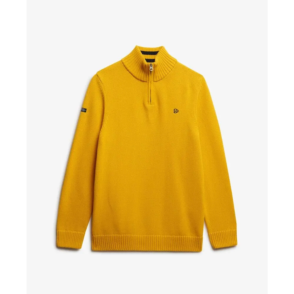 Pull Superdry Pull en tricot à demi zip en coton EU