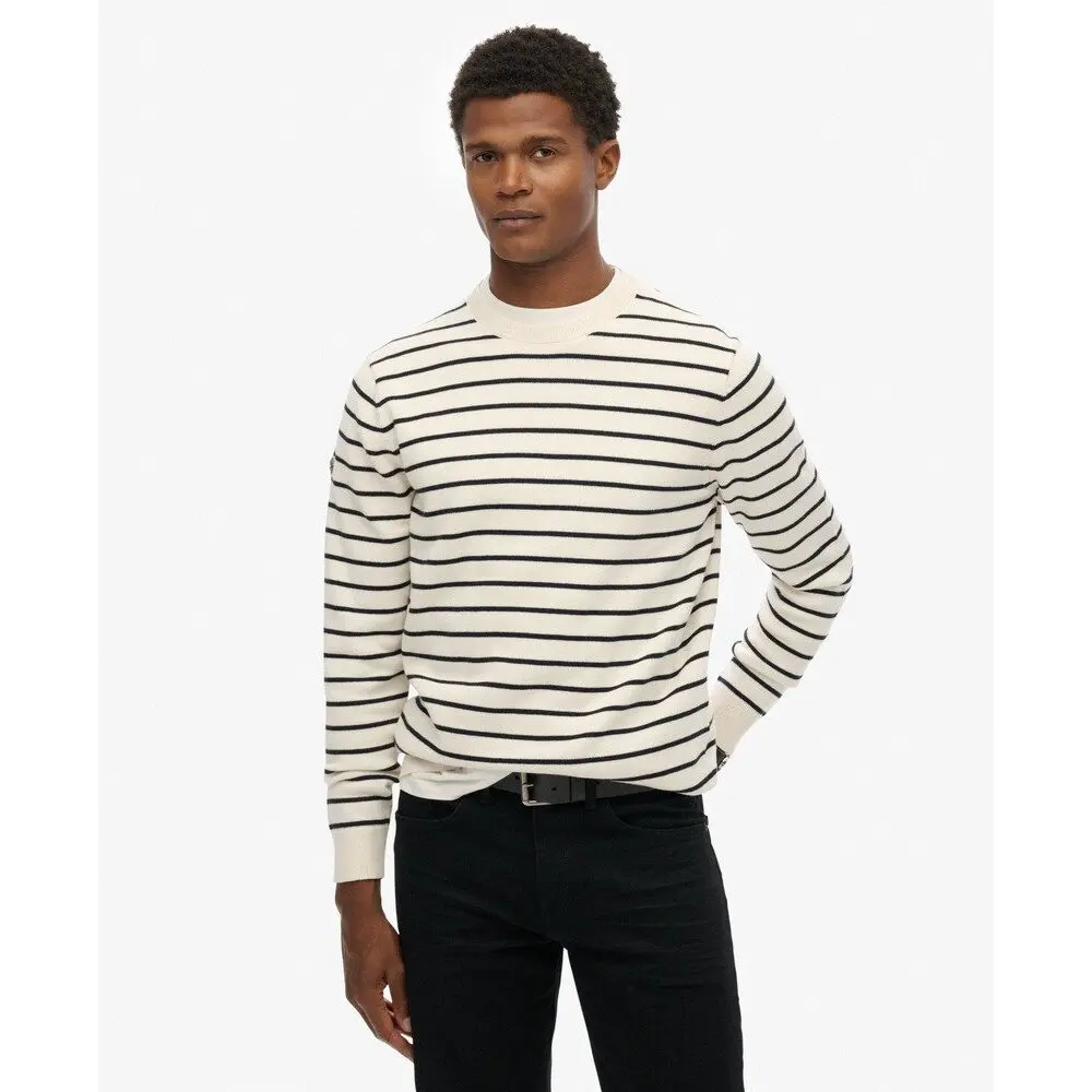 Sweat shirt Superdry Le Merchant Store Pull Breton EU - vue 5