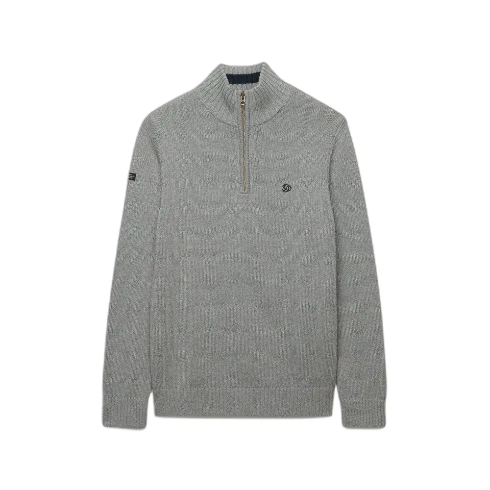 Pull in cotone mezzo zip Superdry