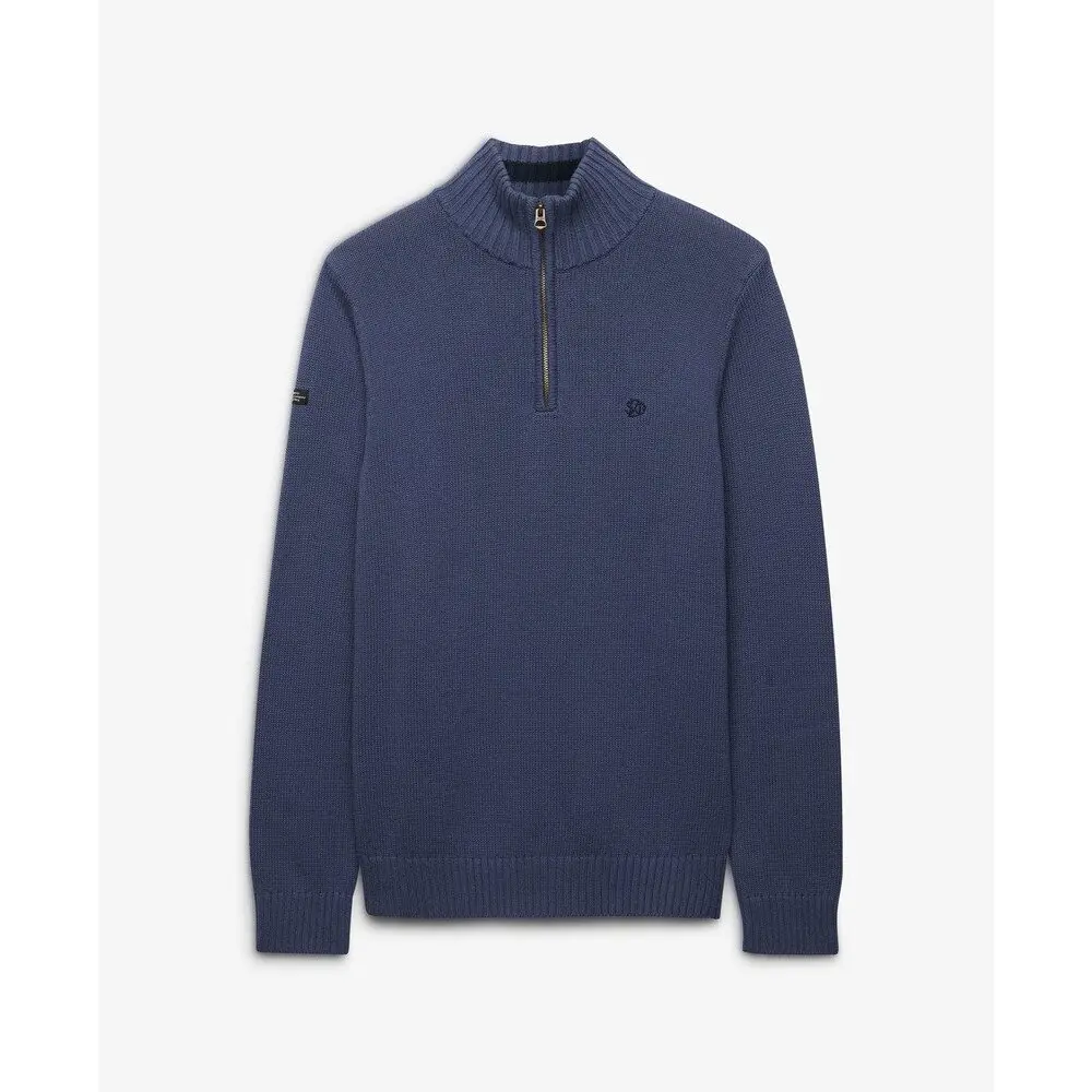 Pull in cotone mezzo zip Superdry