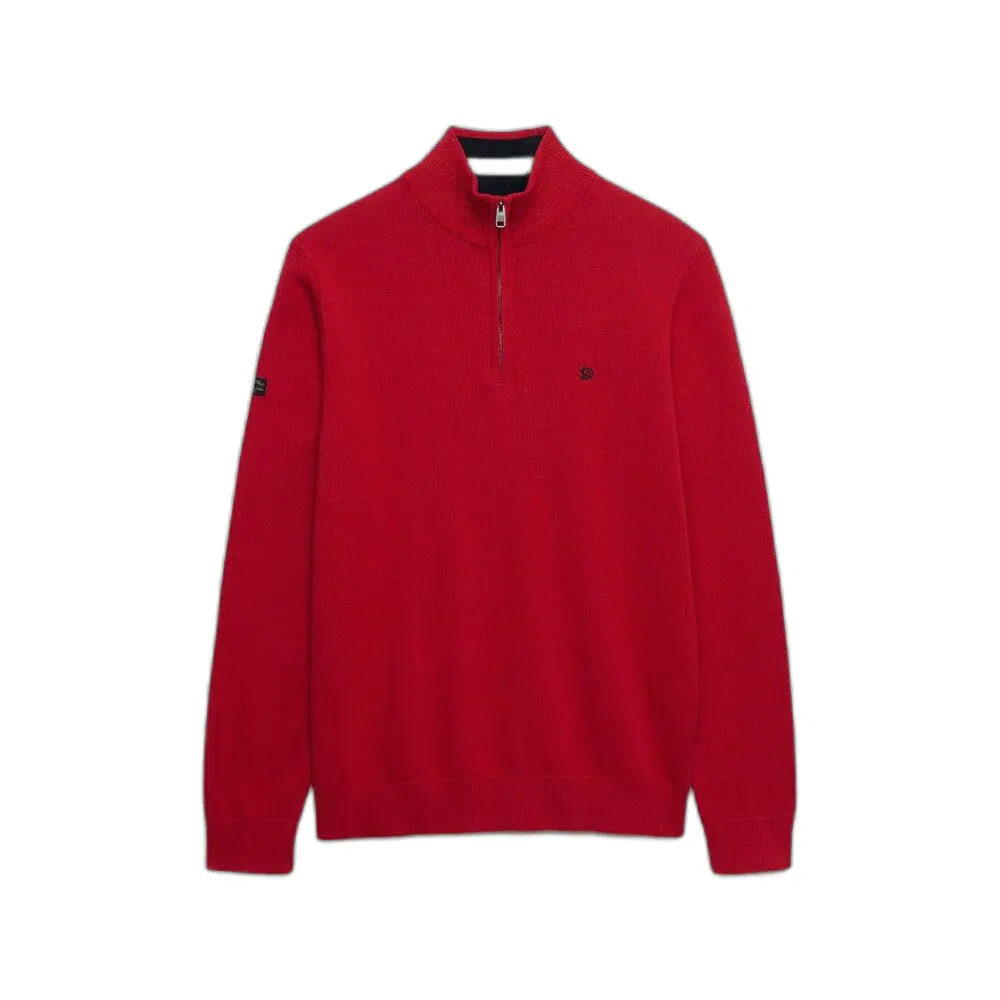 Pullover mezza zip in cotone  Preppy Essential