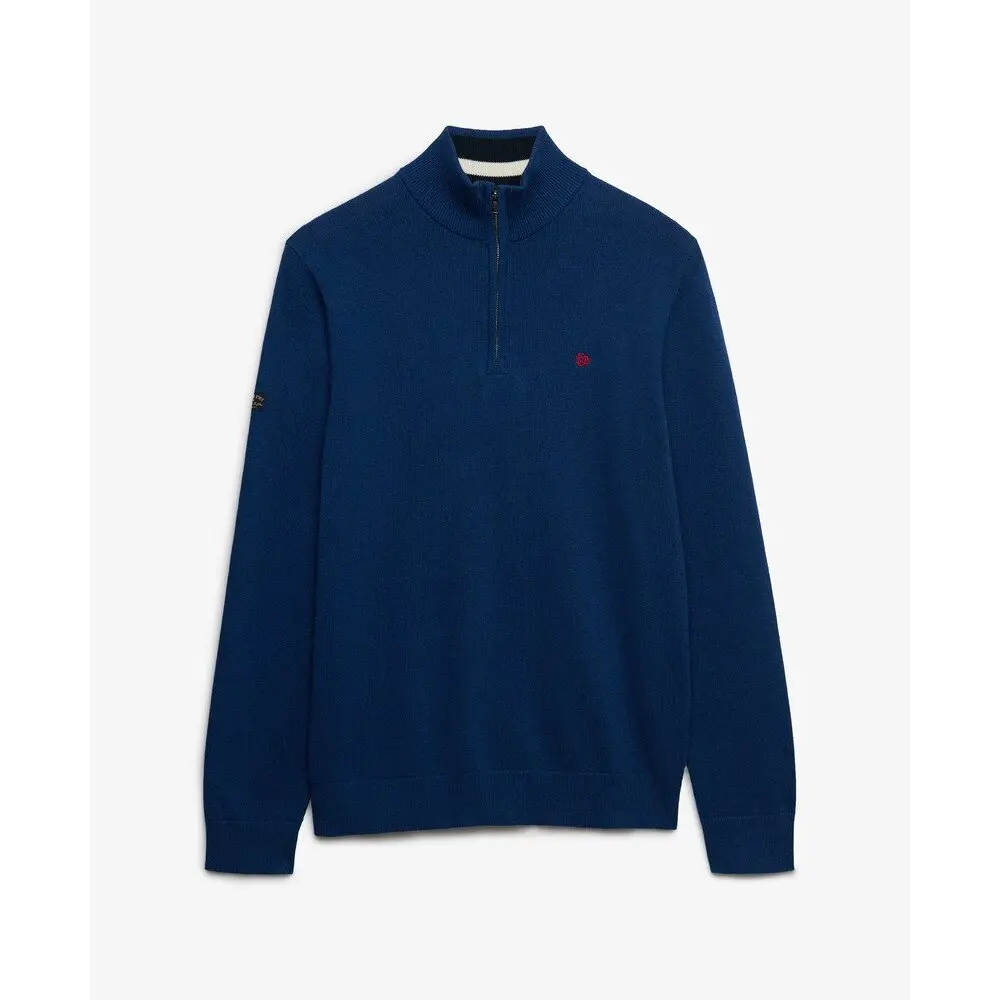 Pullover mezza zip in cotone  Preppy Essential