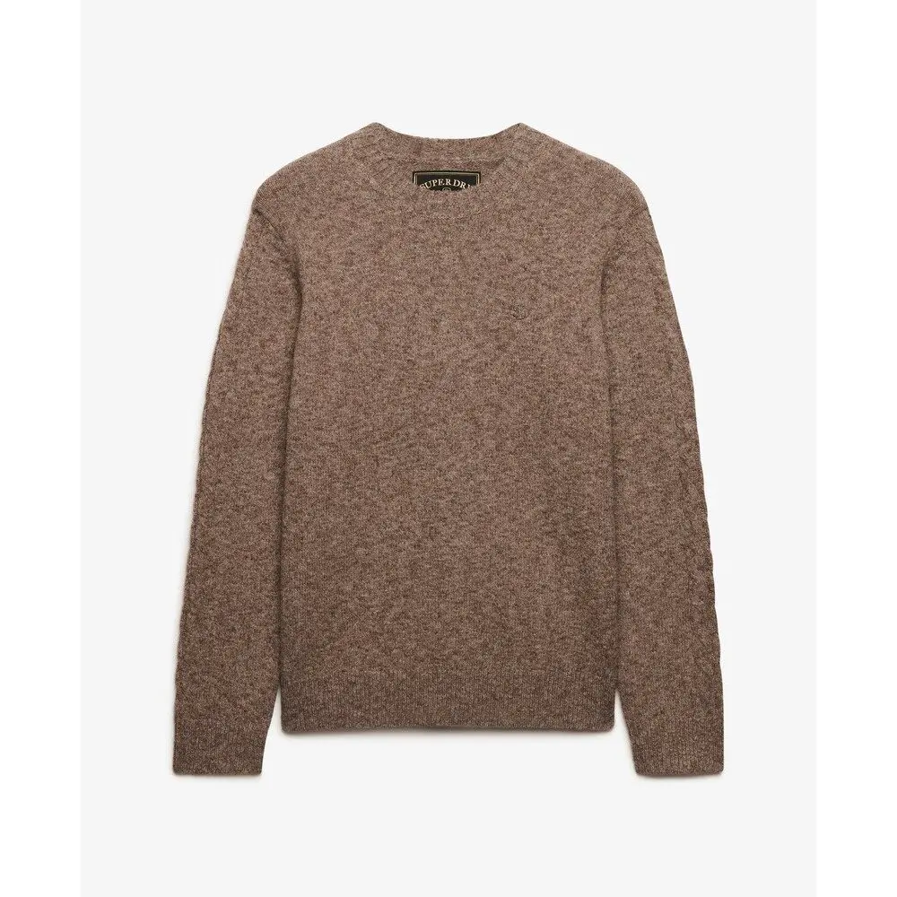 Pullover con maniche attorcigliate