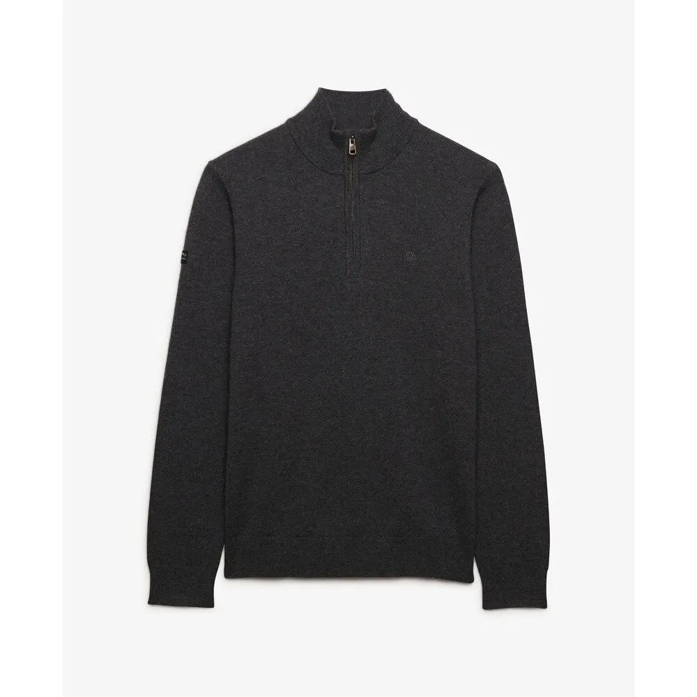 Pull a mezza zip in lana leggera mixata Superdry Essential