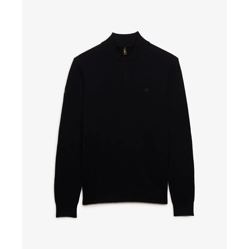 Pull a mezza zip in lana leggera mixata Superdry Essential