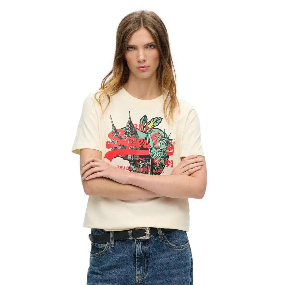 T shirt femme Superdry New York Vintage Logo