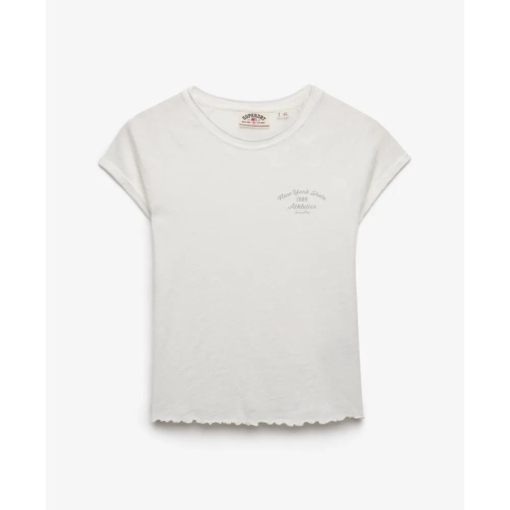T shirt femme Superdry Graphique Slub Athletic Essentials