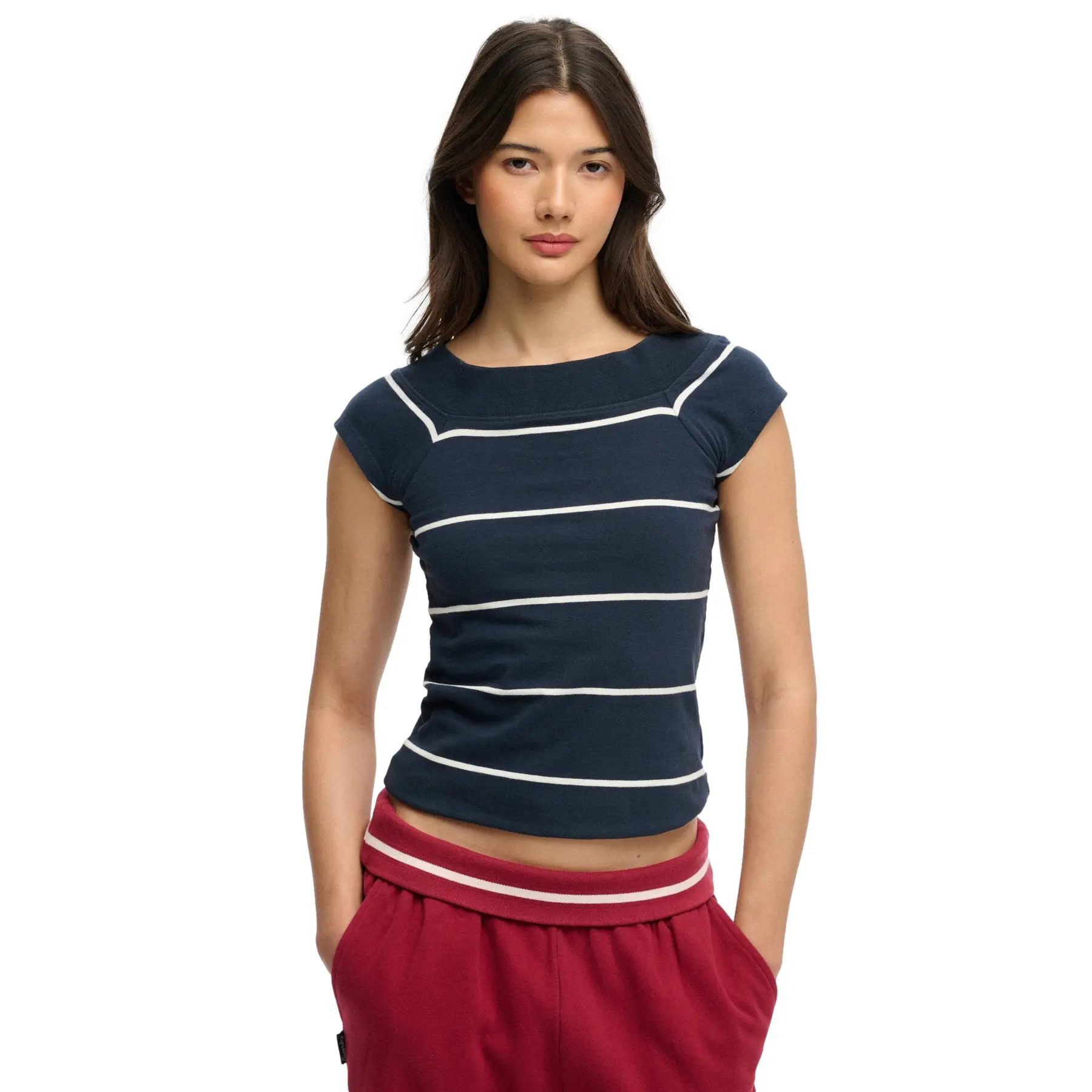 T shirt à épaules dénudées femme Superdry Athletic