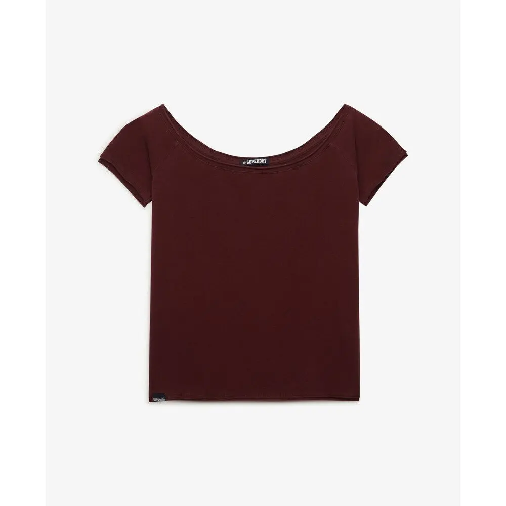 T shirt top bardot à épaules dénudées femme Superdry