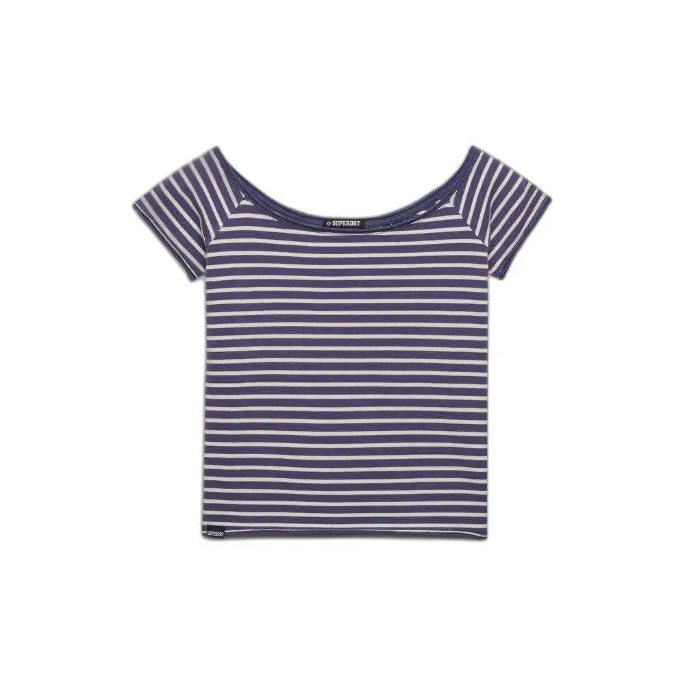 T shirt top bardot à épaules dénudées femme Superdry