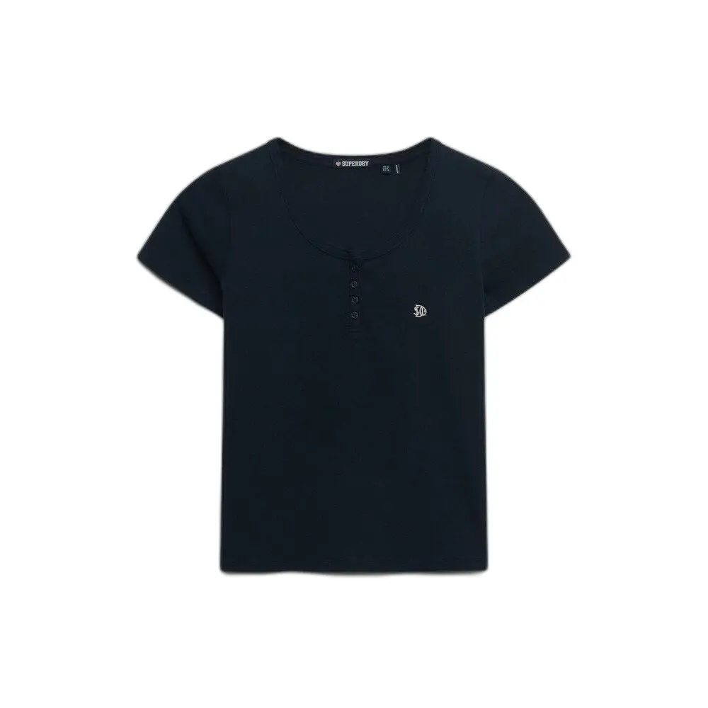 T shirt boutonné femme Superdry Ath Ess