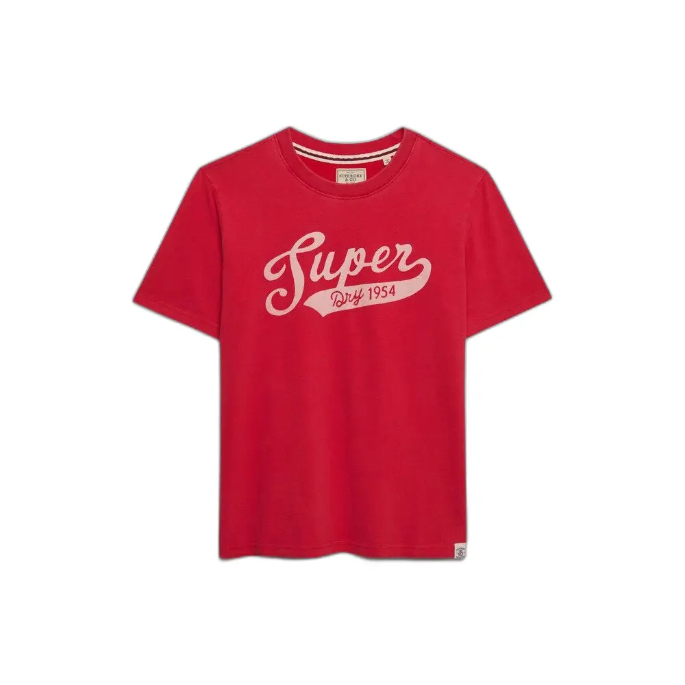 Dames-T-shirt Superdry Varsity Script