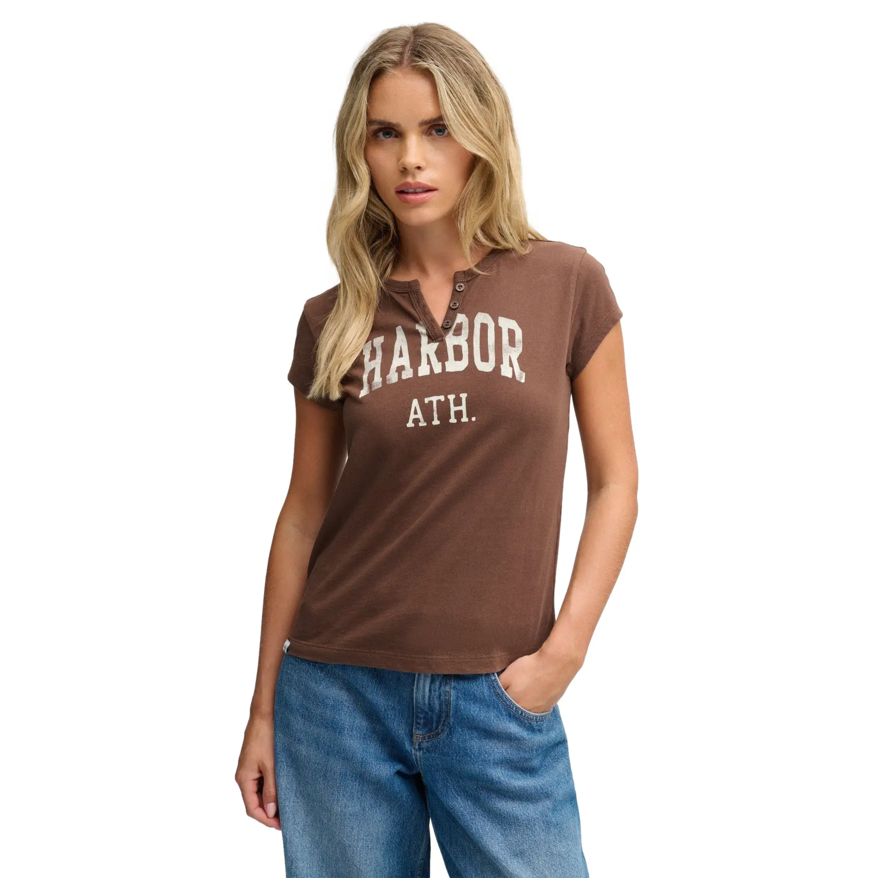 Superdry Femme T shirt Athletic Essentials Graphique Coupe Ajustée - vue 2