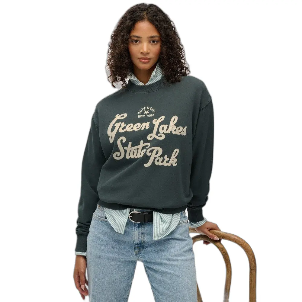 Sweat shirt Superdry Sweatshirt ample d'extérieur Lo fi US 8