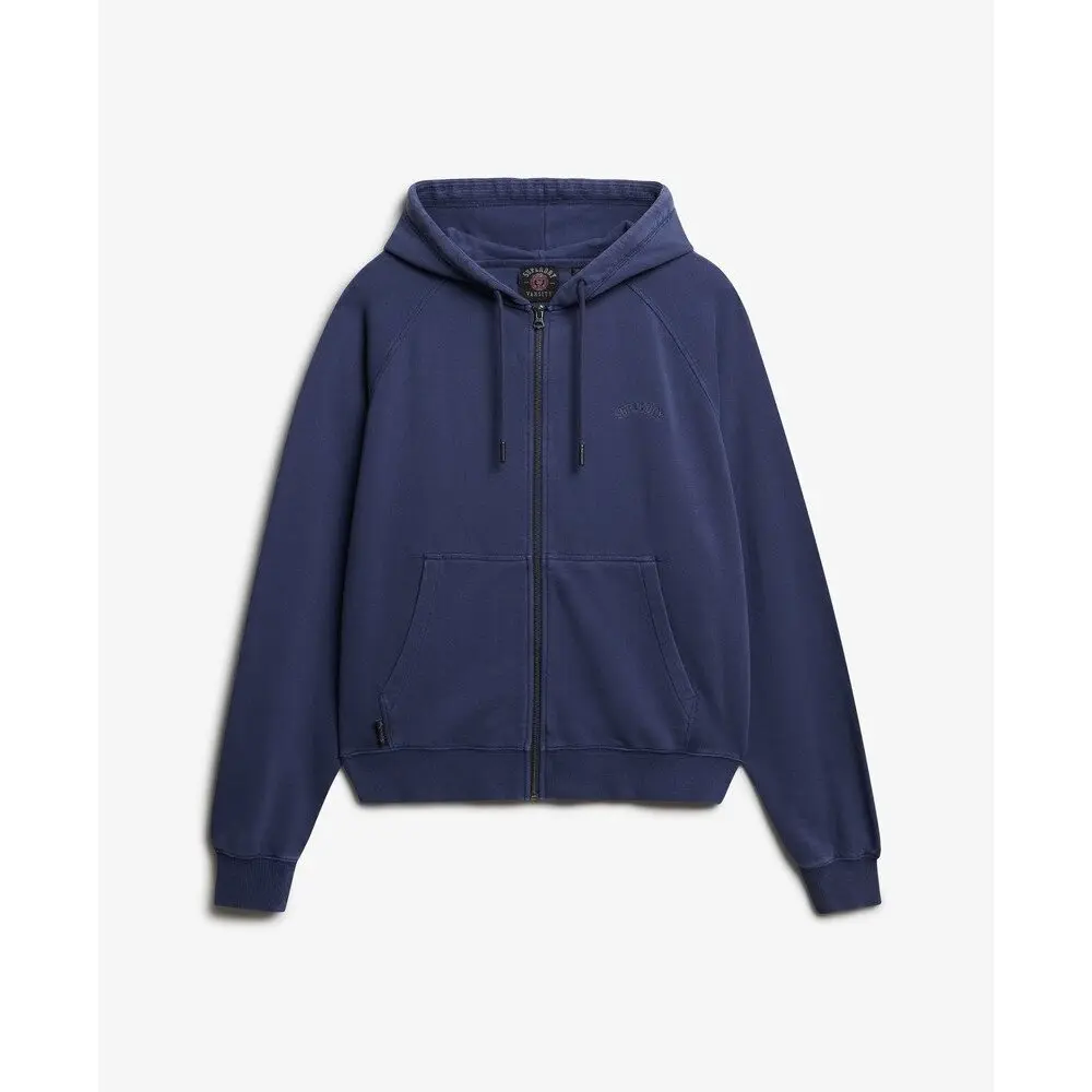 Sweat shirt Superdry Sweat à capuche zippé teinté Essential Logo US 8