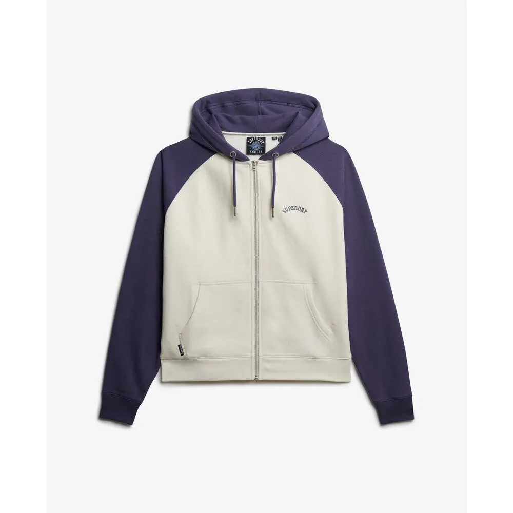 Sweat shirt Superdry Sweat à capuche zippé Essential Logo Raglan US 12