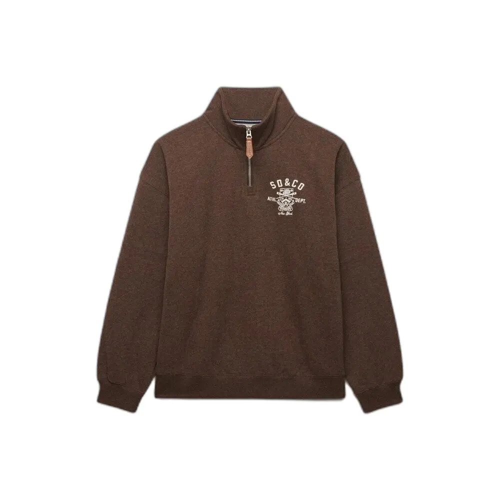 Sweatshirt half zip femme Superdry Country Club