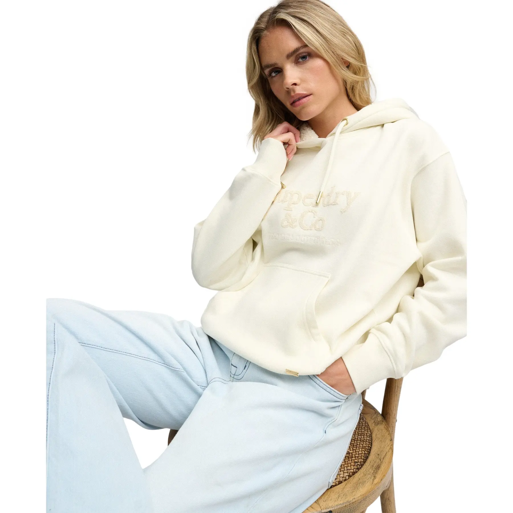 Felpa con cappuccio da donna  Company Logo