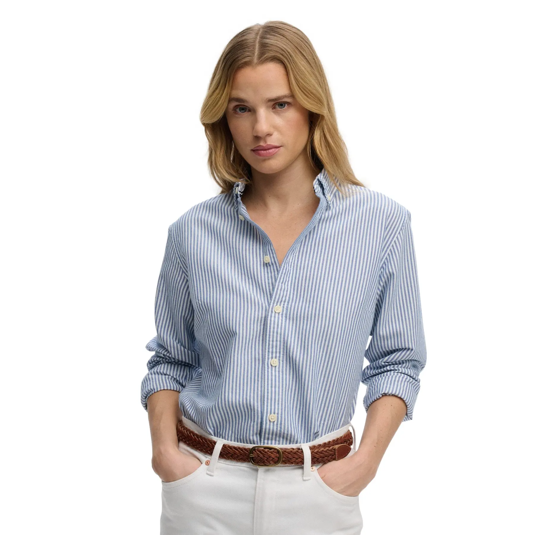 Chemise manches longues femme Superdry Oxford