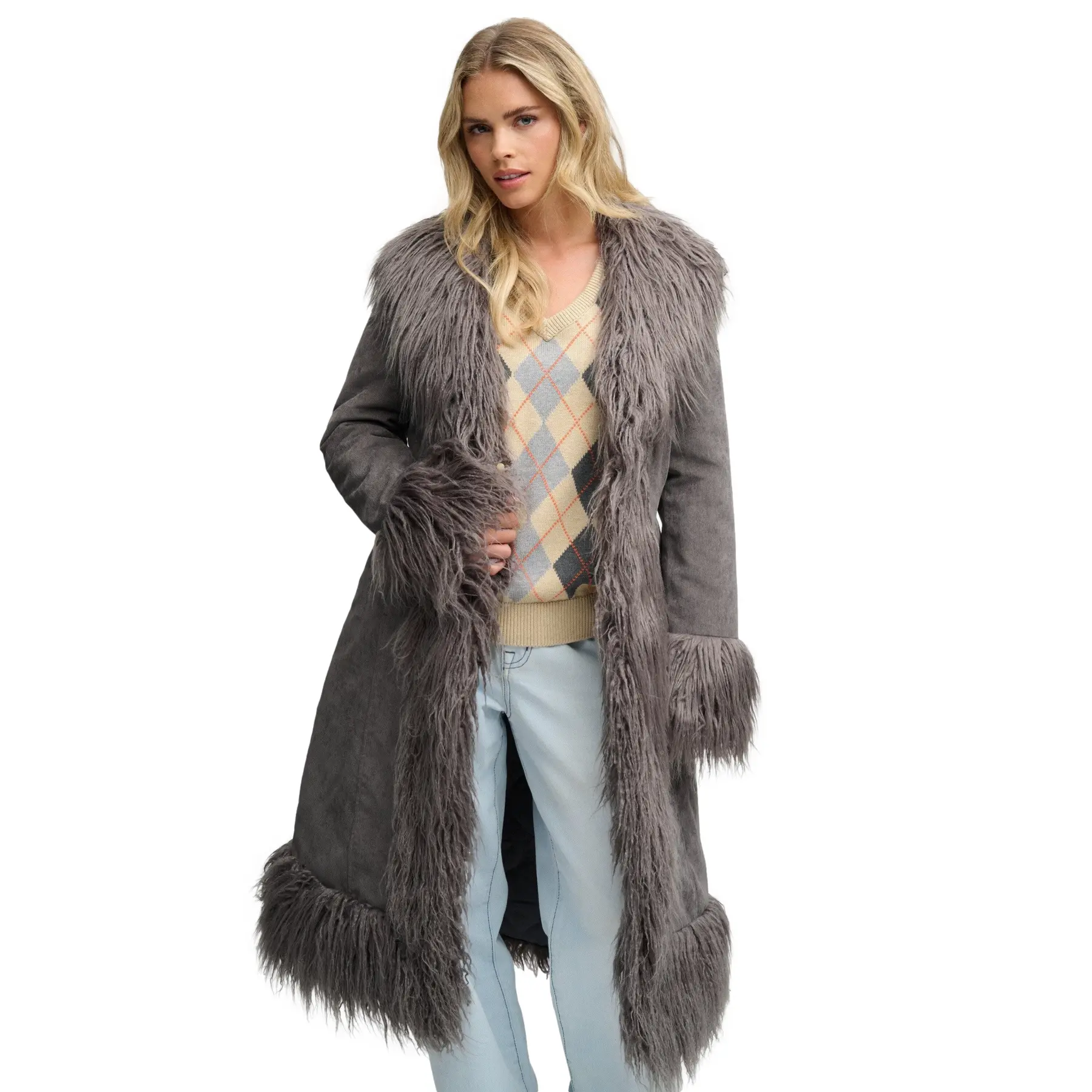 Manteau long femme Superdry Afghan