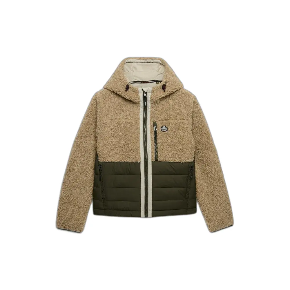 Damesjack met capuchon Superdry Outdoor Borg Quilt