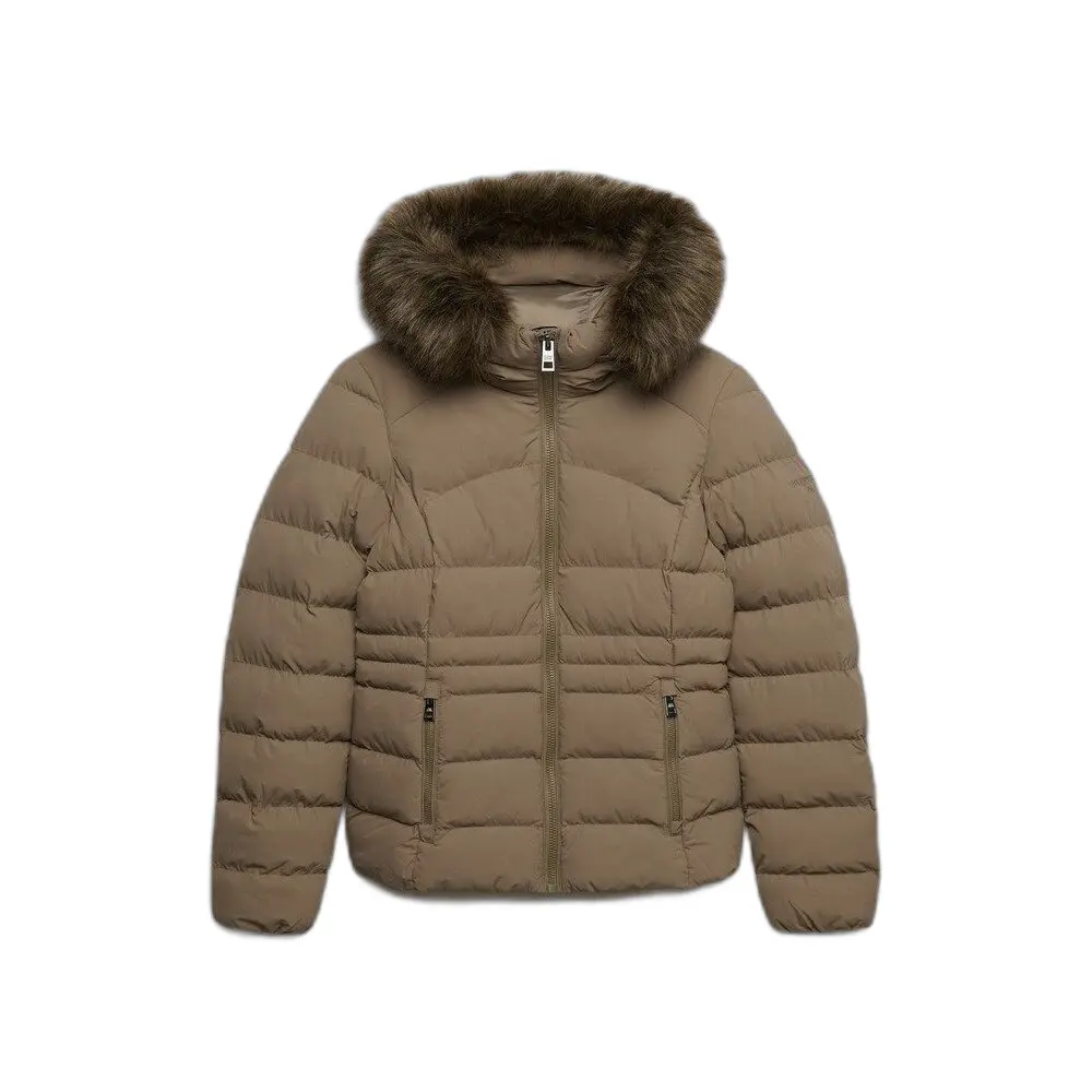 Superdry Femme Doudoune Fuji à Capuche Fourrure Synthétique - vue 10