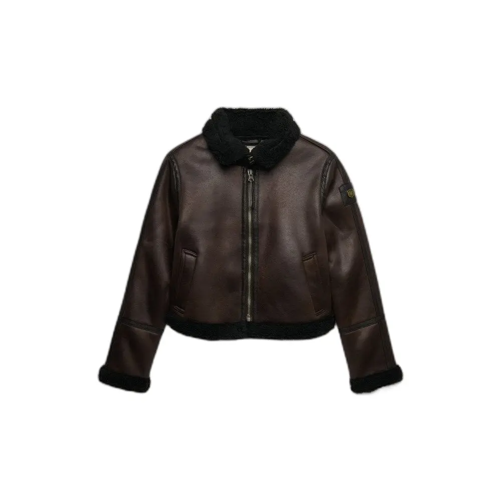 Damesjas van nepbont Superdry
