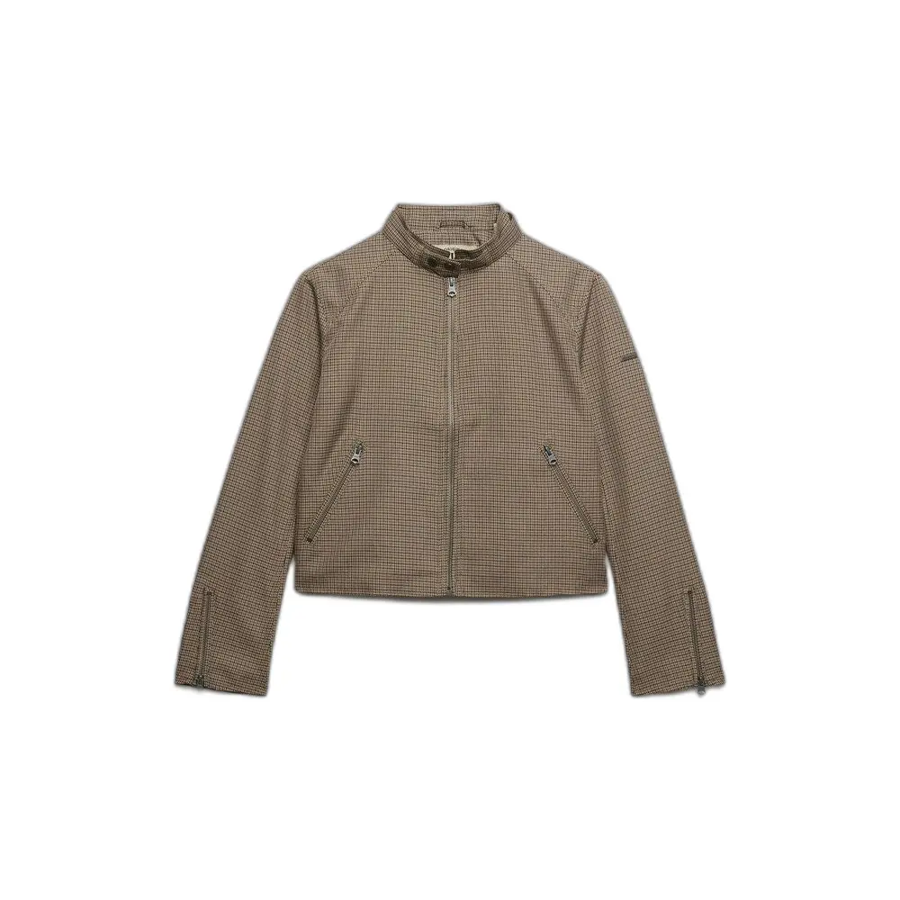 Superdry Femme Veste Moto Check - vue 2