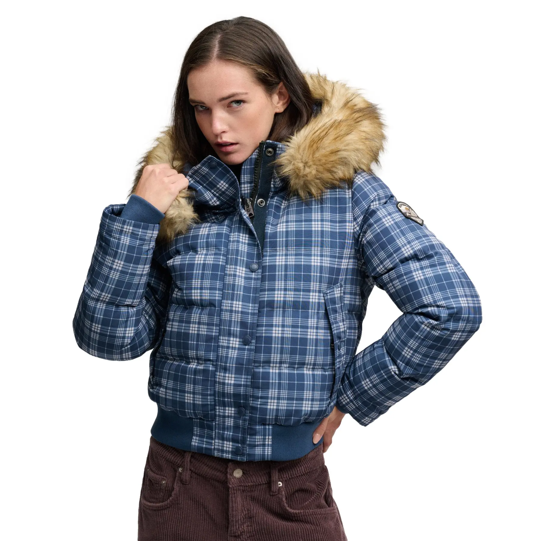 Daunenjacke  mit Kapuze, Damen Superdry Everest