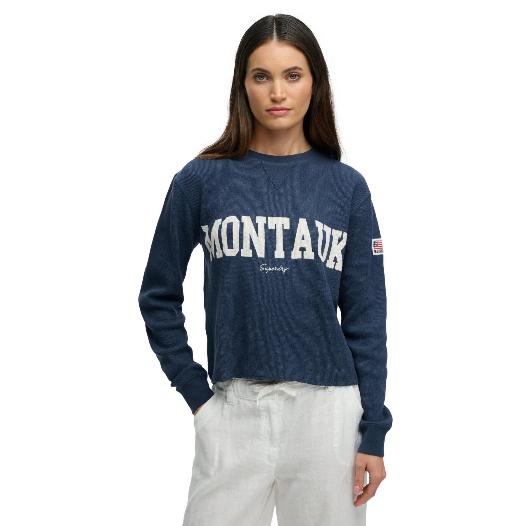 T shirt manches longues femme Superdry Athletic Essential Graphic