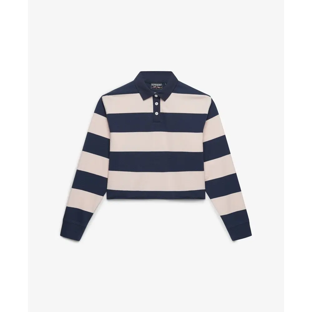 Polo manches longues femme Superdry Athletic Essentials Stripe