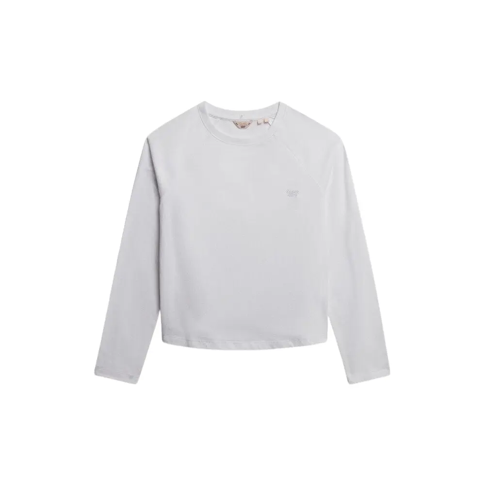 T shirt manches longues avec logo femme Superdry Essential