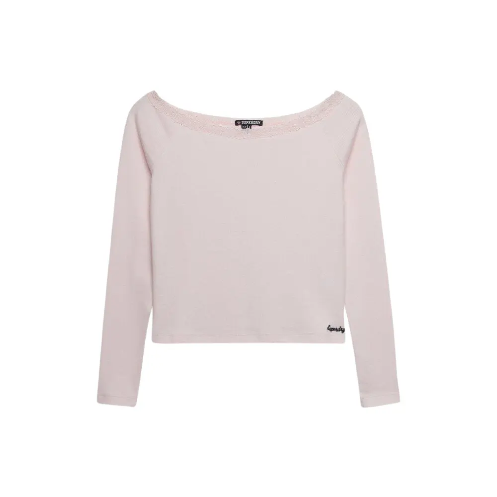 T-shirt à dentelle femme Superdry Ath Ess