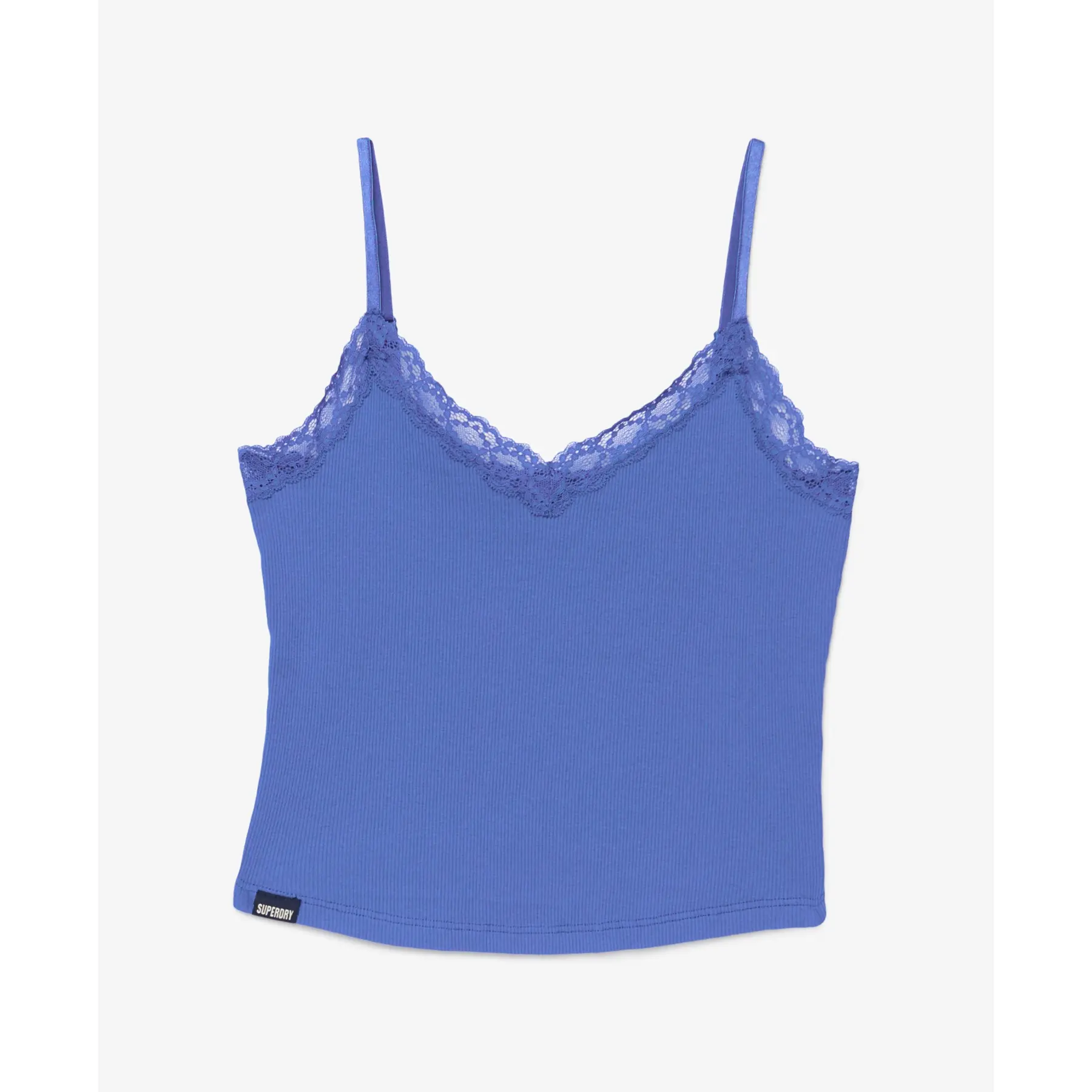 Débardeur court bordure dentelle femme Superdry Essentiel