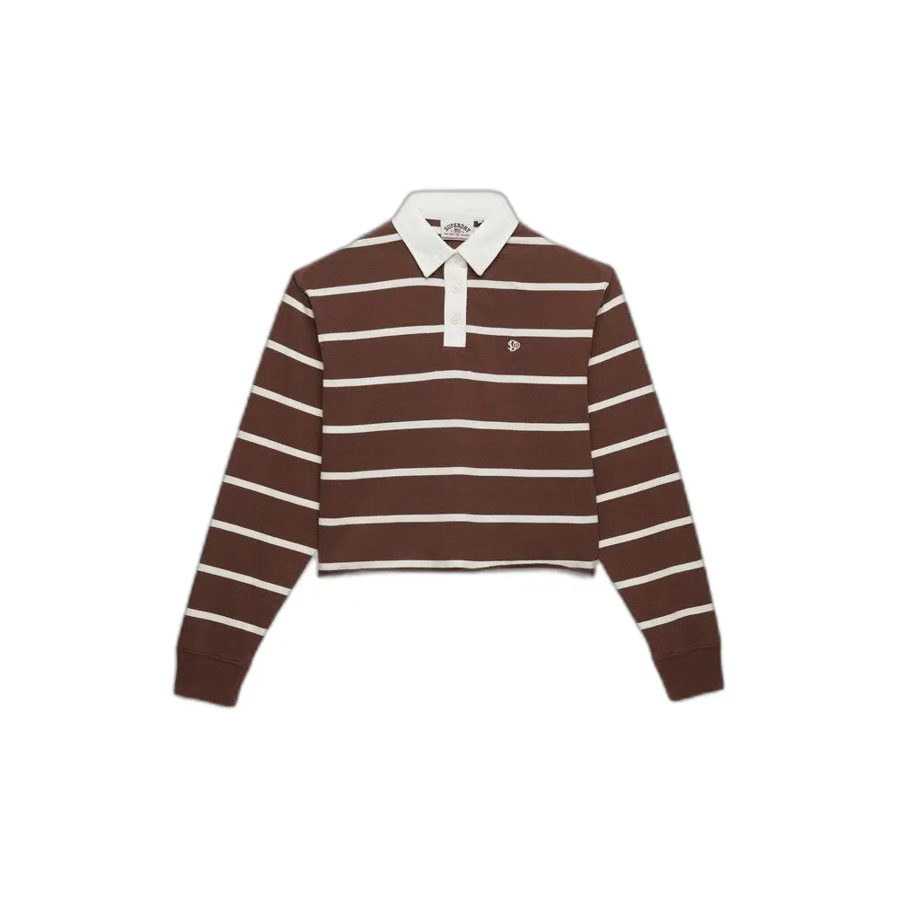 Superdry Femme Top Rugby Athletic Essentials Rayé Coupe OverTaille - vue 2