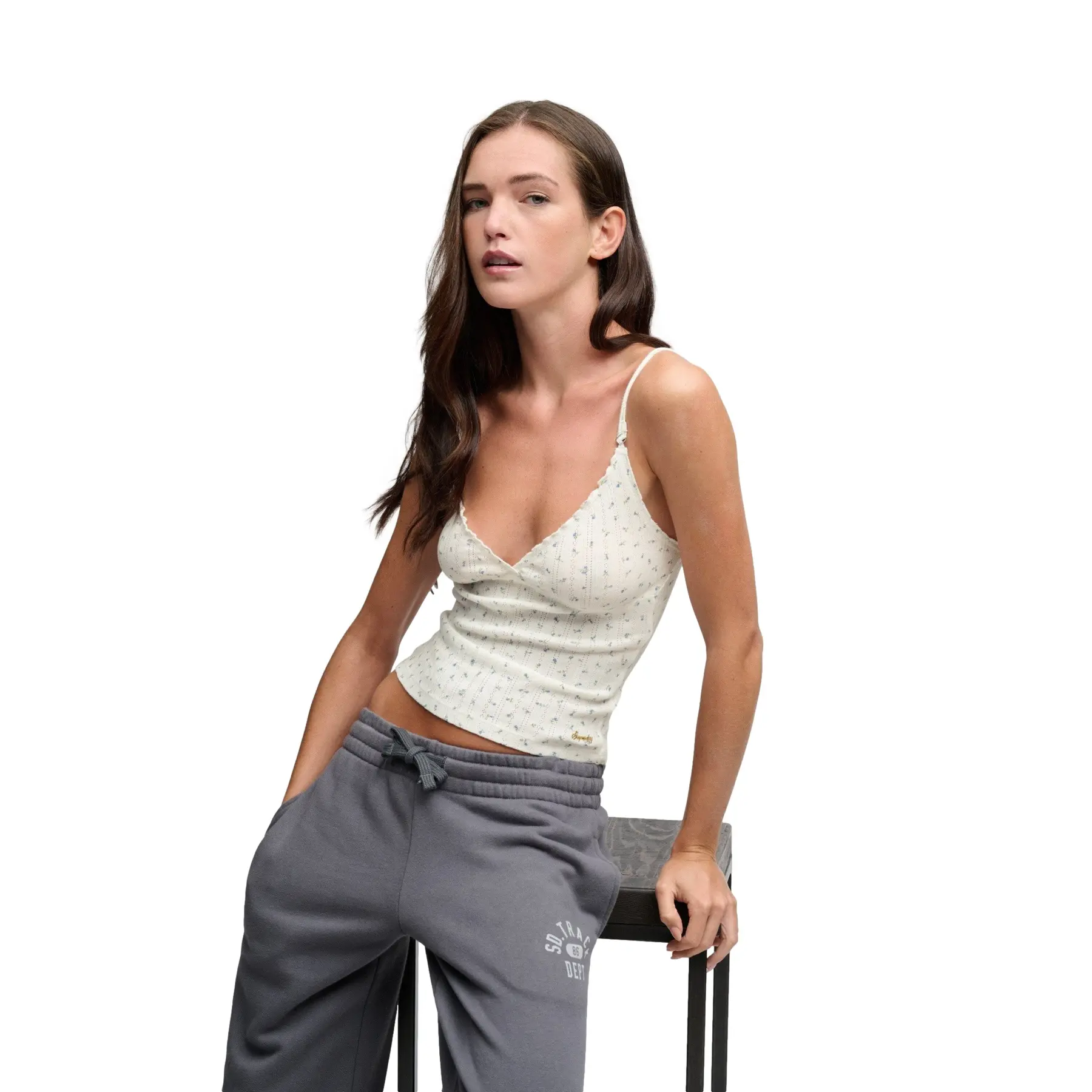 Superdry Femme Débardeur Athletic Essentials Pointelle Coupe Ajustée - vue 9