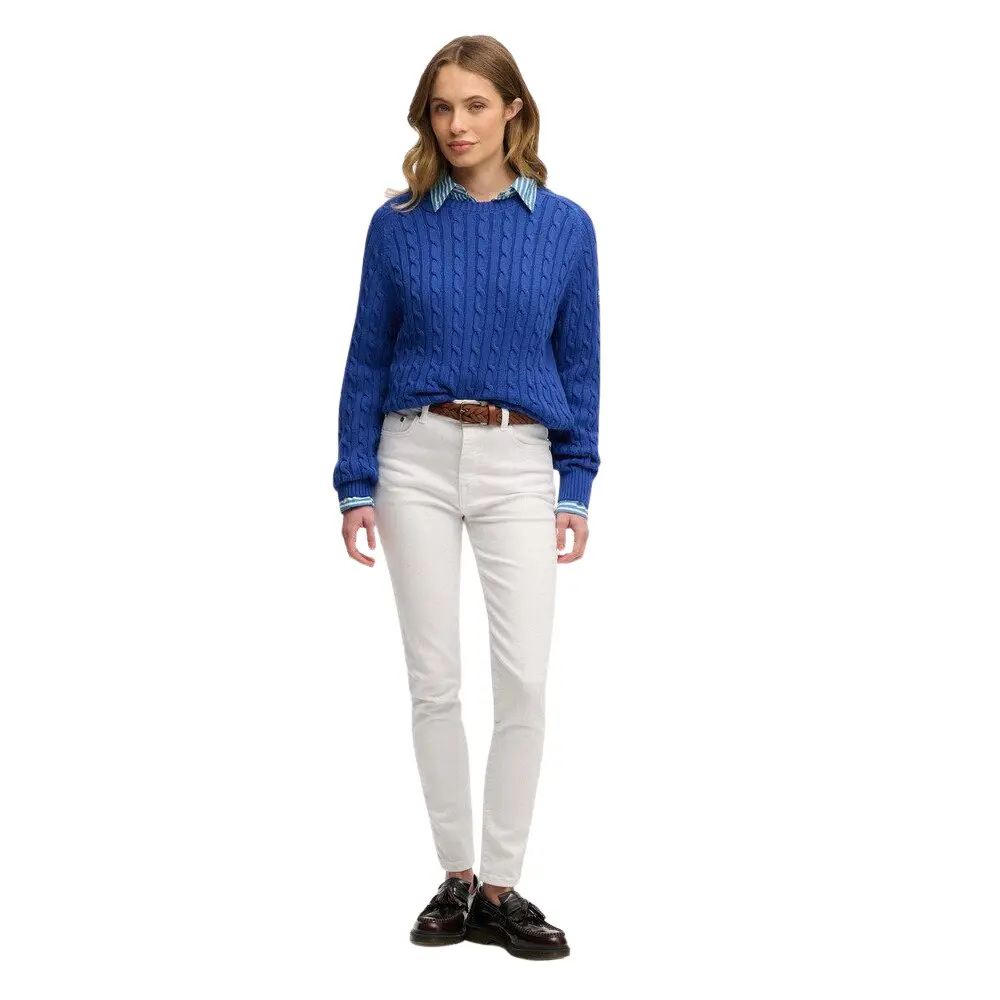 Pull Superdry Pull en tricot câblé ample US 10 - vue 8